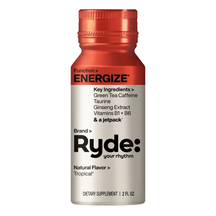 Energize Ryde shot bottle